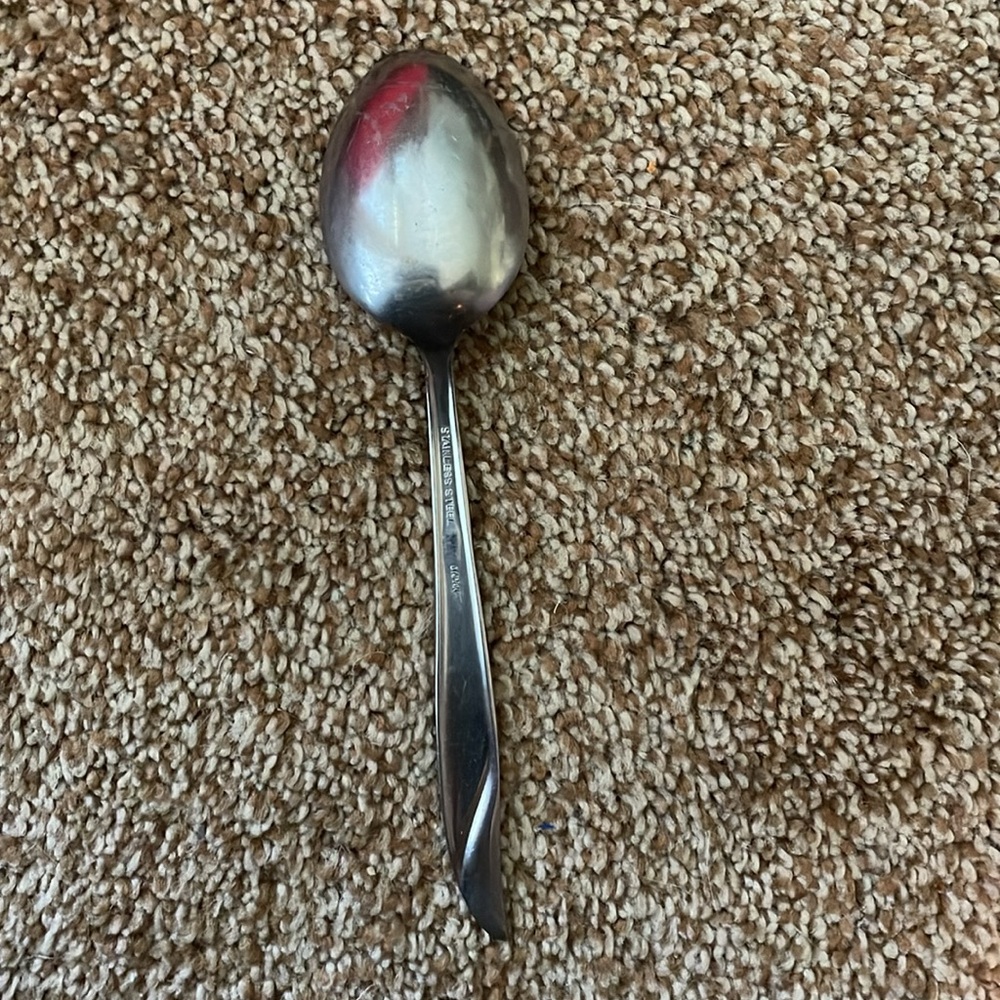 VTG Nasco Stainless Steel Swirl Handle teaspoon Japan - Picture 4 of 5